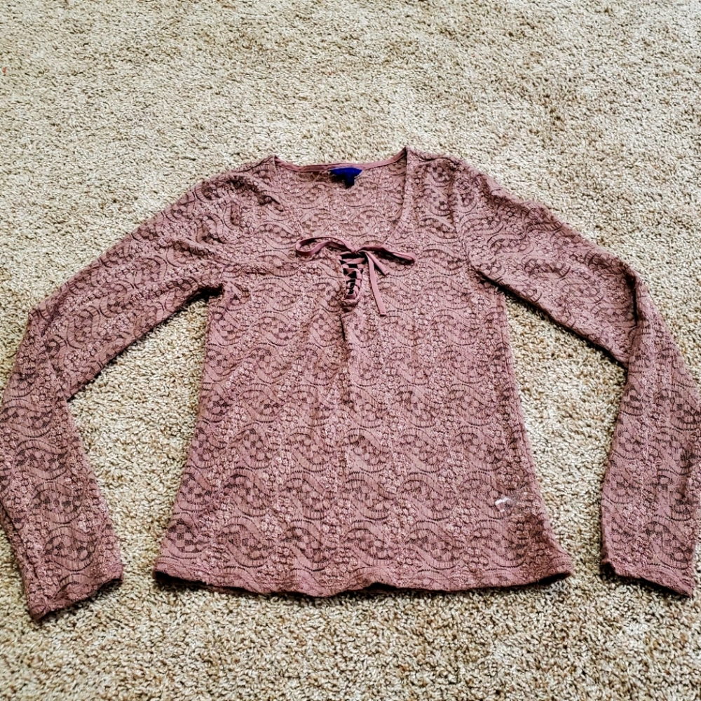Aeropostale long sleeve lace shirt #14